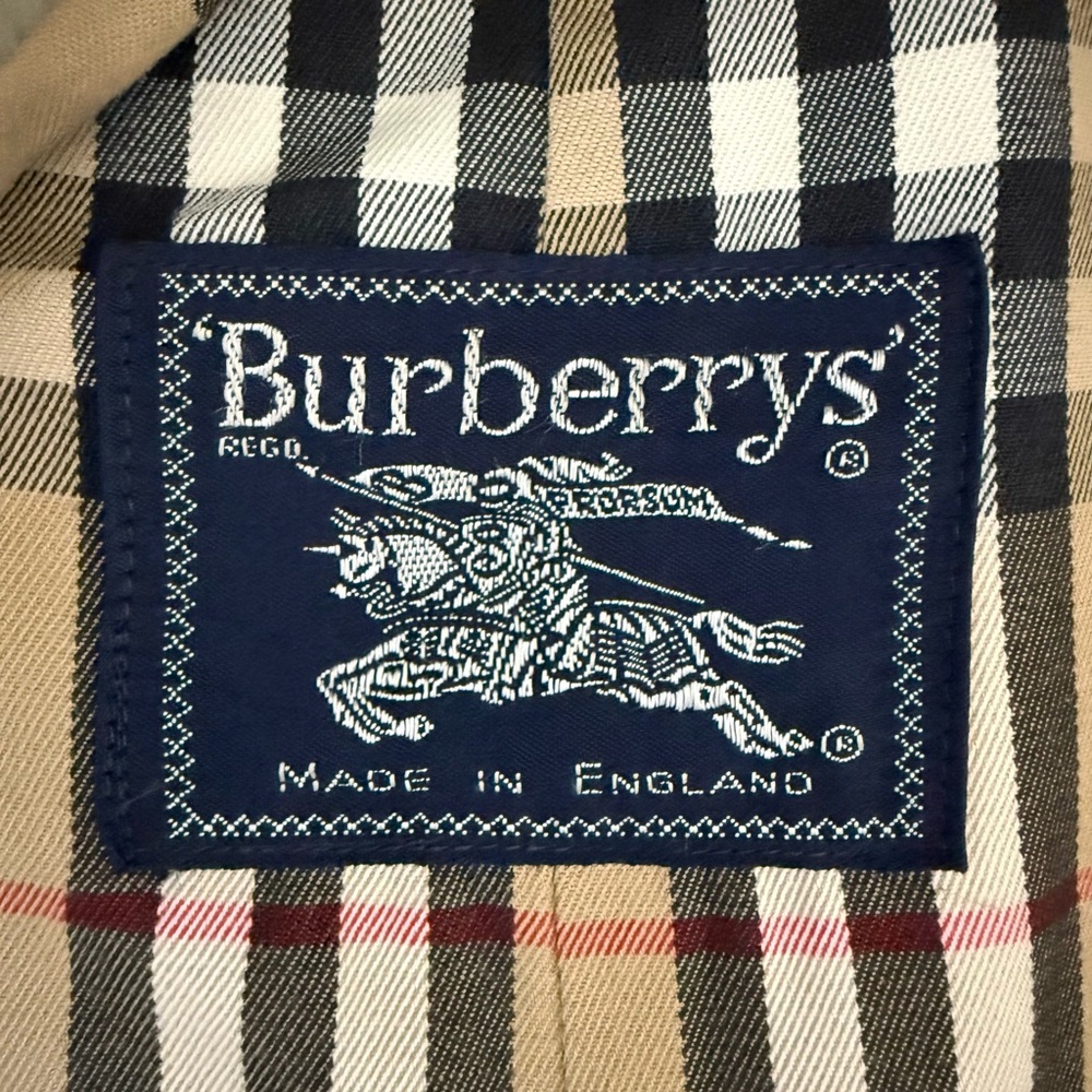 Mens Vintage Burberry’s Trench Coat with Signature Check Lining- size 46Reg US - Picture 4 of 13